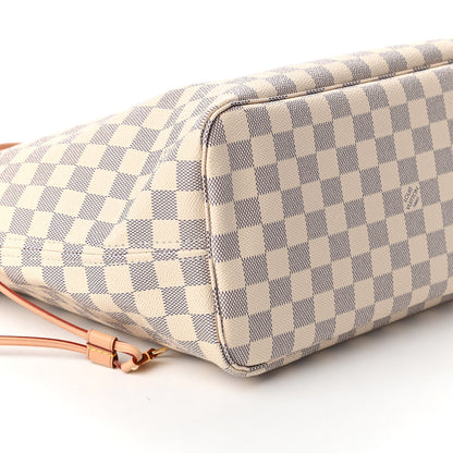 Louis Vuitton Damier Azur Neo Neverfull MM Rose Ballerine 6 of 9