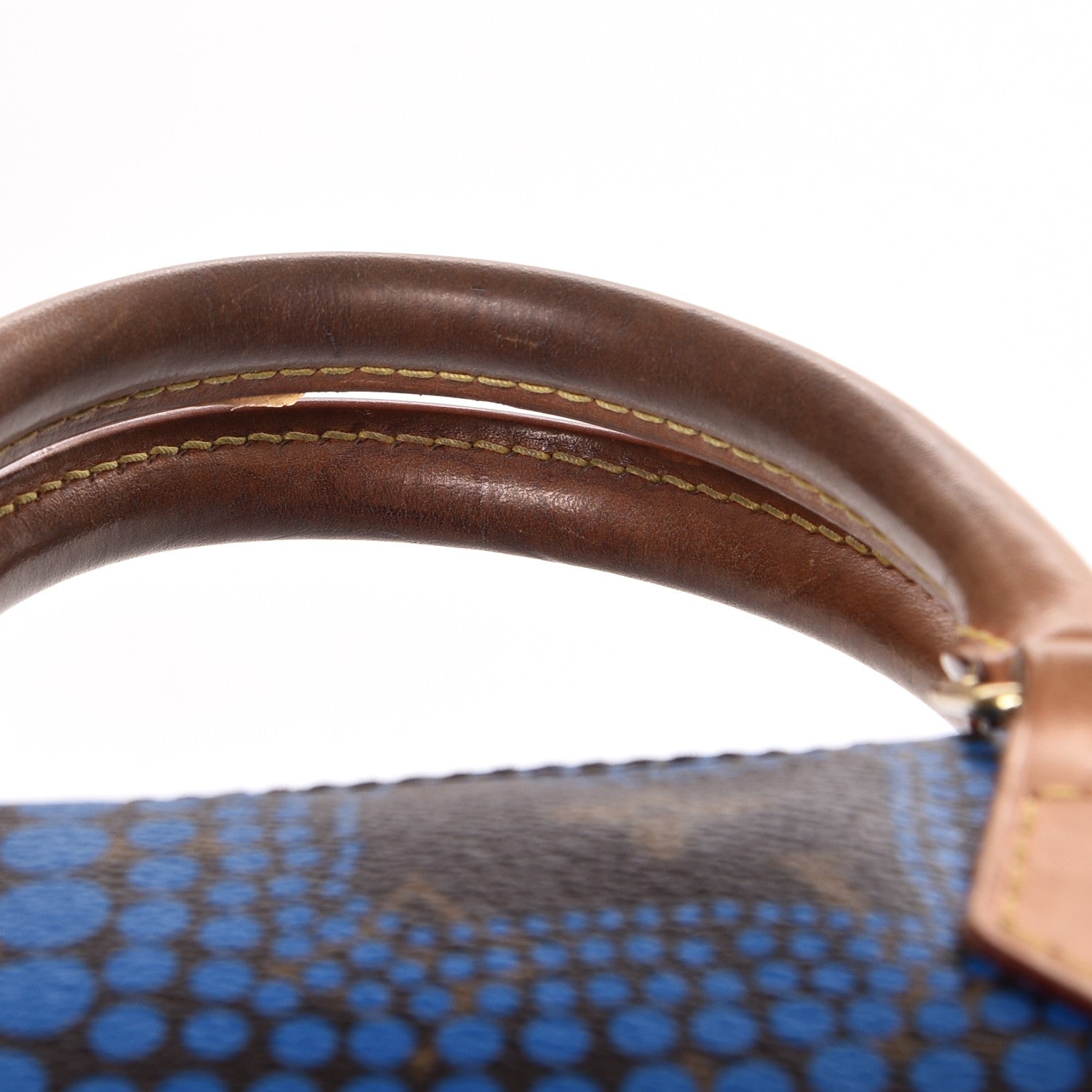 Louis Vuitton Monogram Kusama Town Speedy 30 Blue 10 of 15