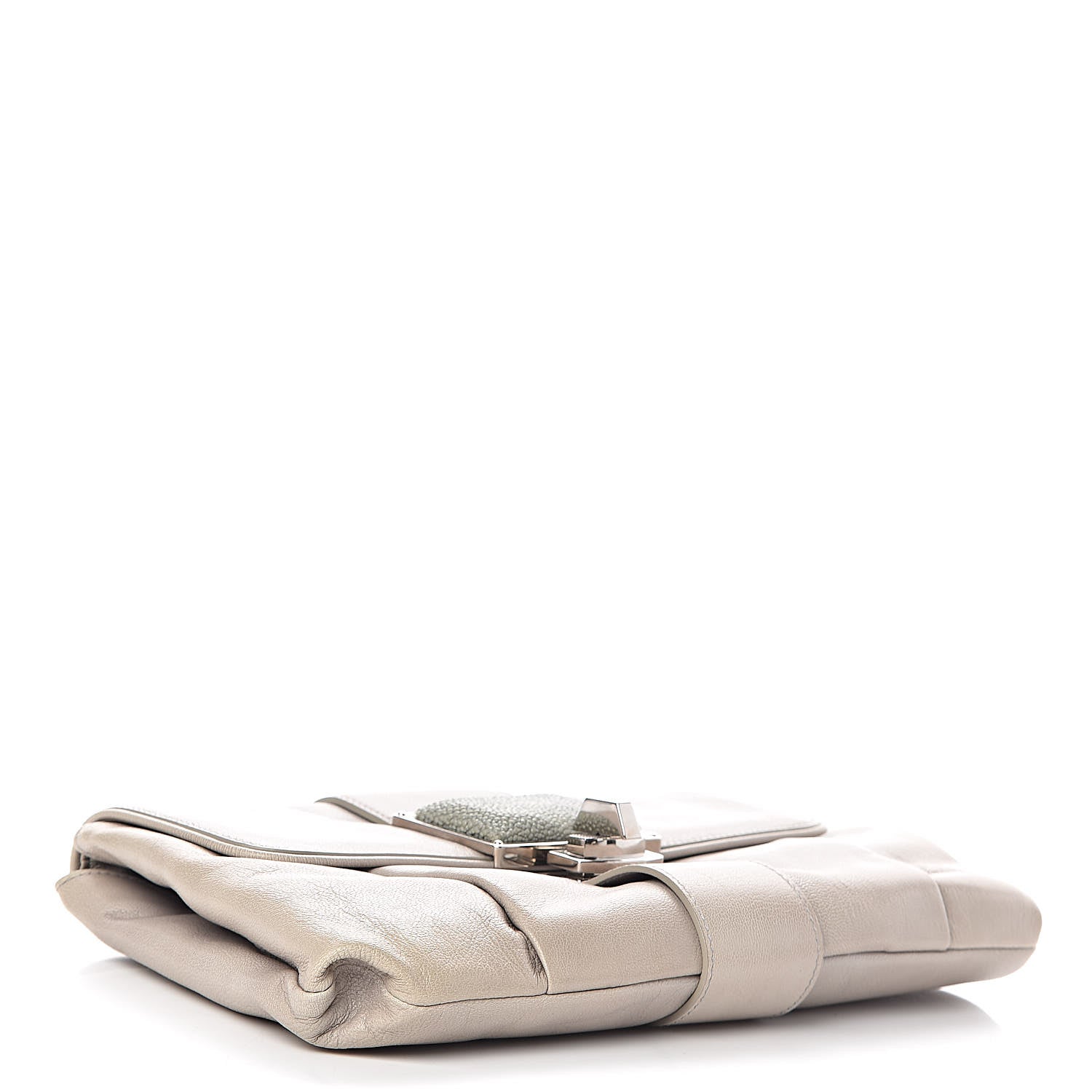 Balenciaga Chevre Stingray Clutch Grey 4 of 13