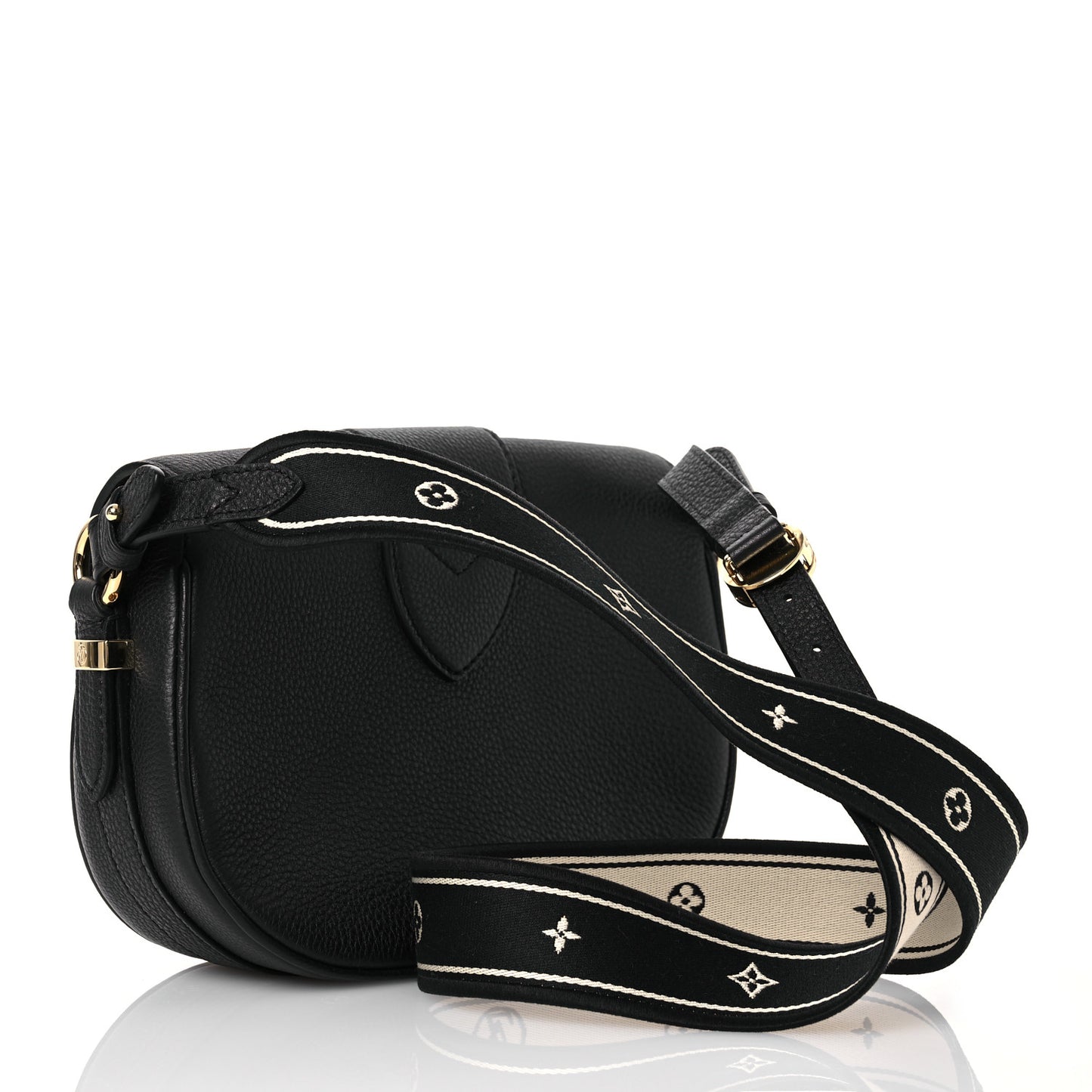 Grained Calfskin LV Pont 9 Soft PM Black