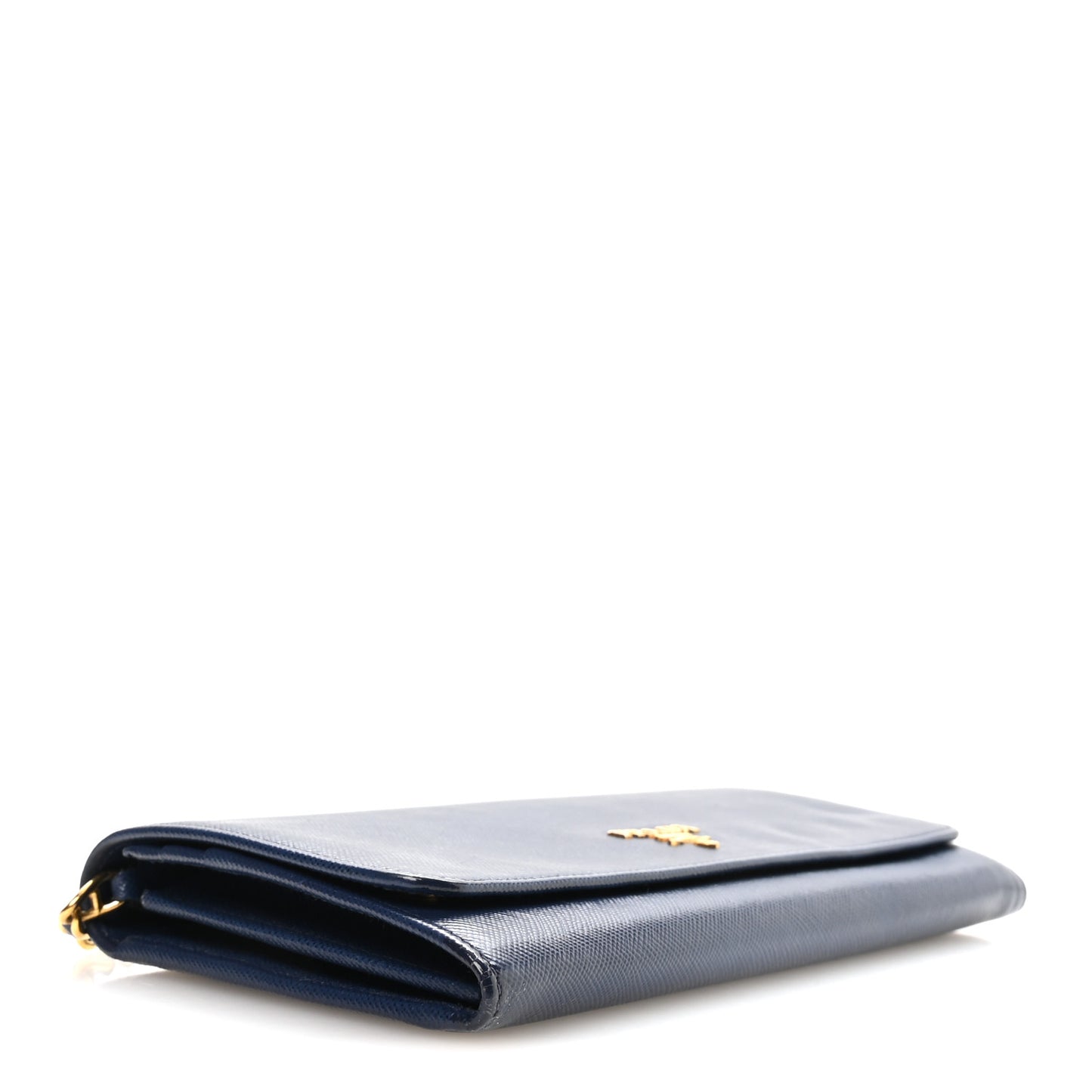 Saffiano Metal Oro Chain Wallet Bleuette