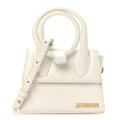 Jacquemus Smooth Calfskin Le Chiquito Noeud White 1 of 11