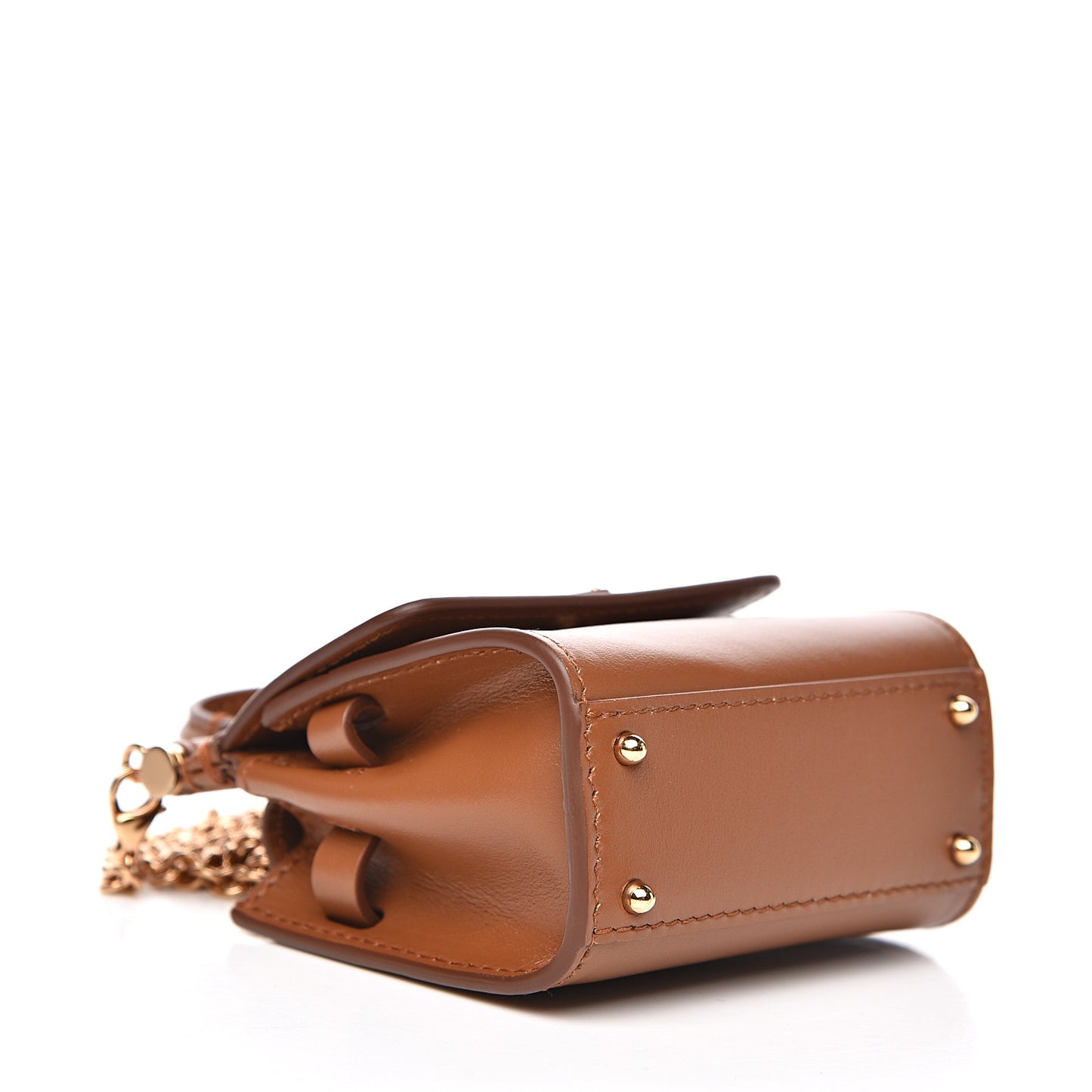 Calfskin Micro 58 Miss Sicily Satchel Brown