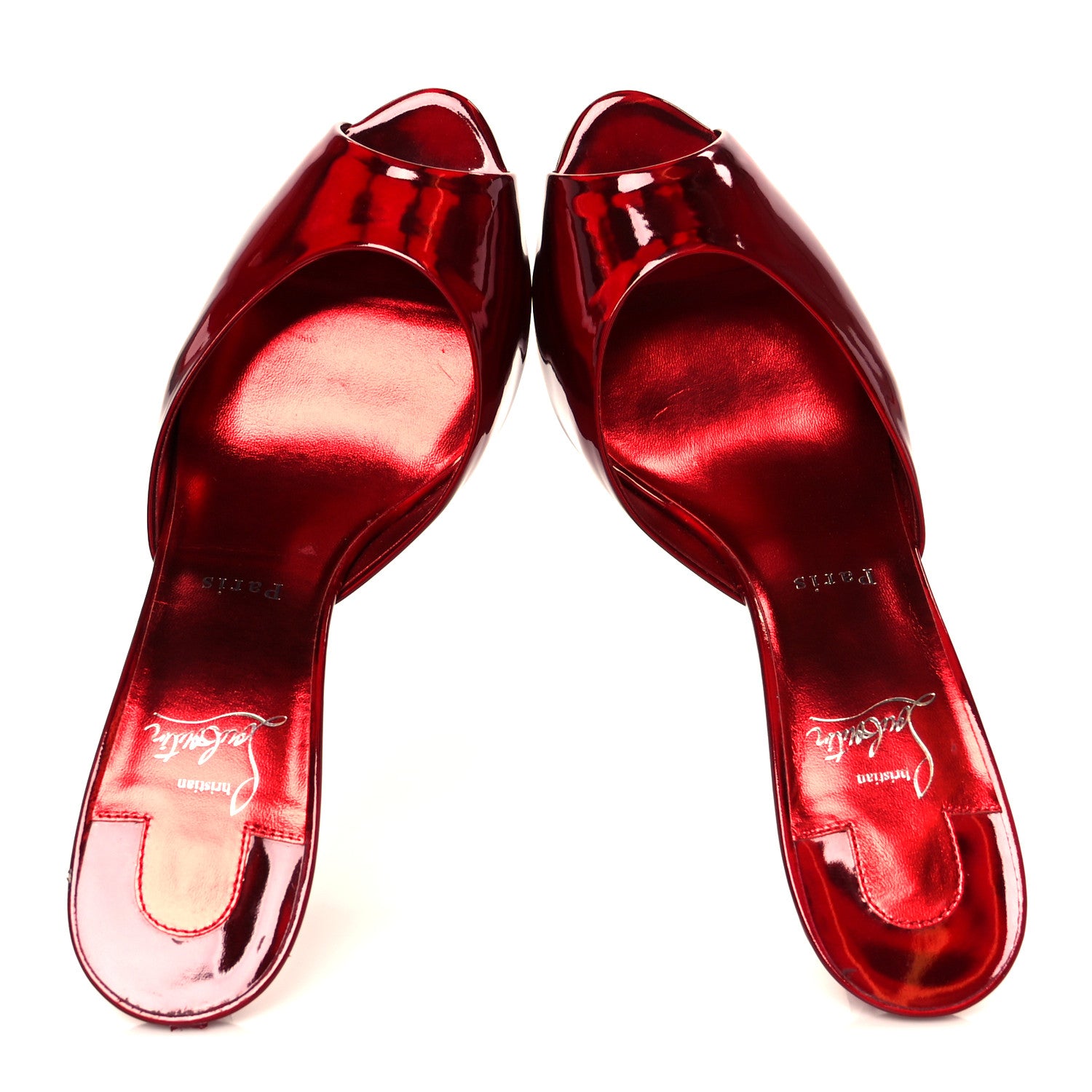 Christian Louboutin Patent Psychic Me Dolly 85 Sandals 41 Loubi 2 of 8