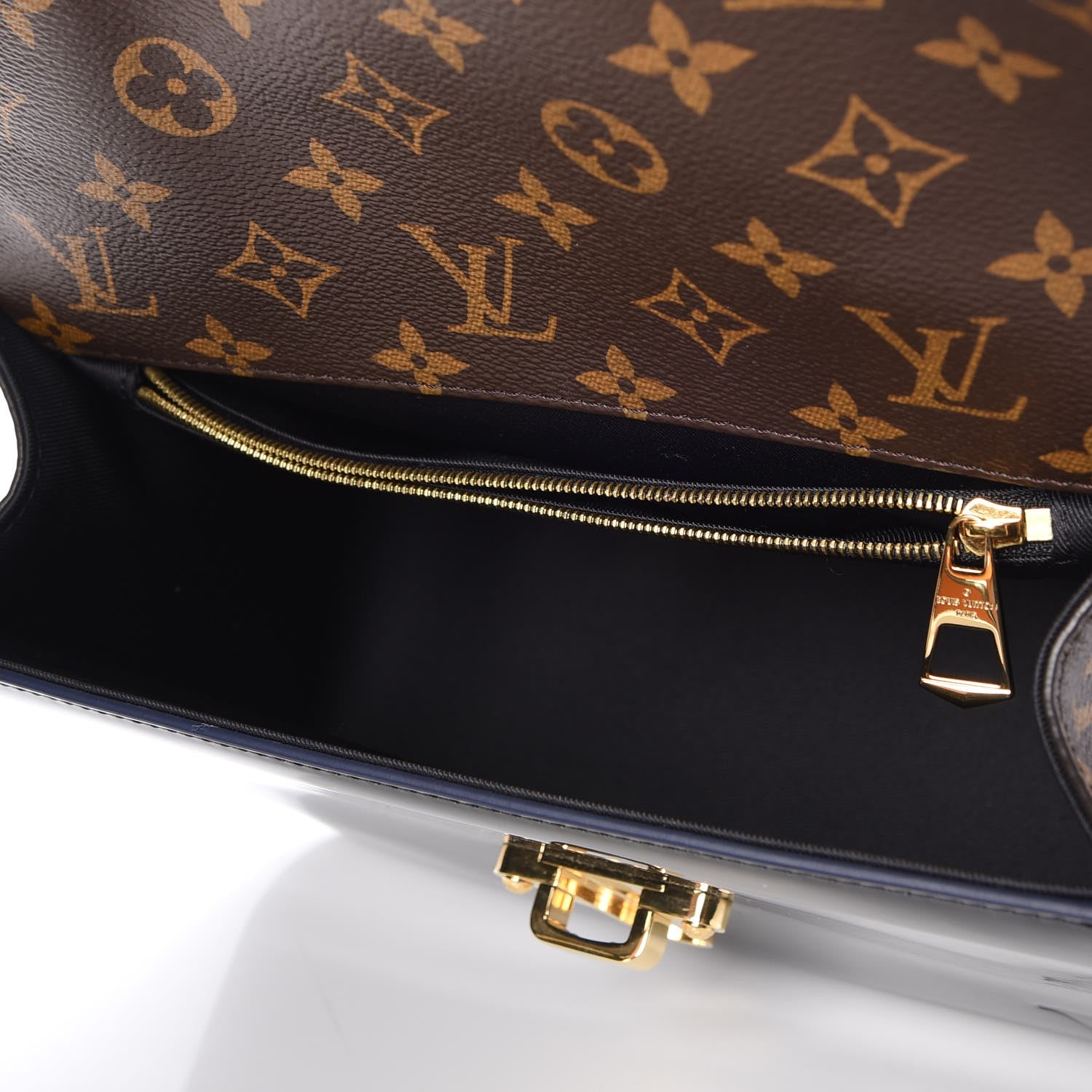 Louis Vuitton Patent Calfskin Monogram Cherrywood PM Black 5 of 7