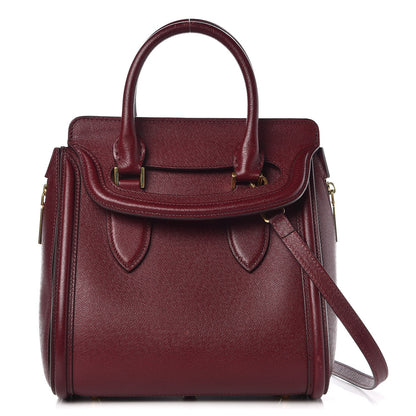 Alexander McQueen Calfskin Small Heroine Burgundy 1 of 17