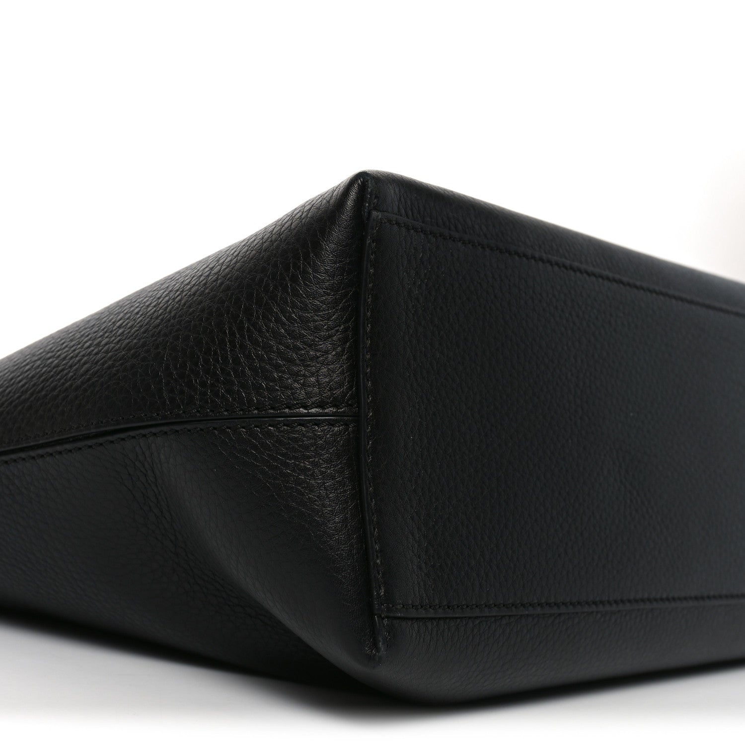 Valentino Garavani Grained Calfskin Rockstud Shoulder Tote Black 8 of 9