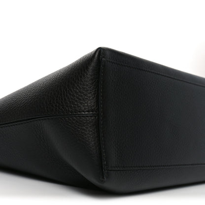 Valentino Garavani Grained Calfskin Rockstud Shoulder Tote Black 8 of 9