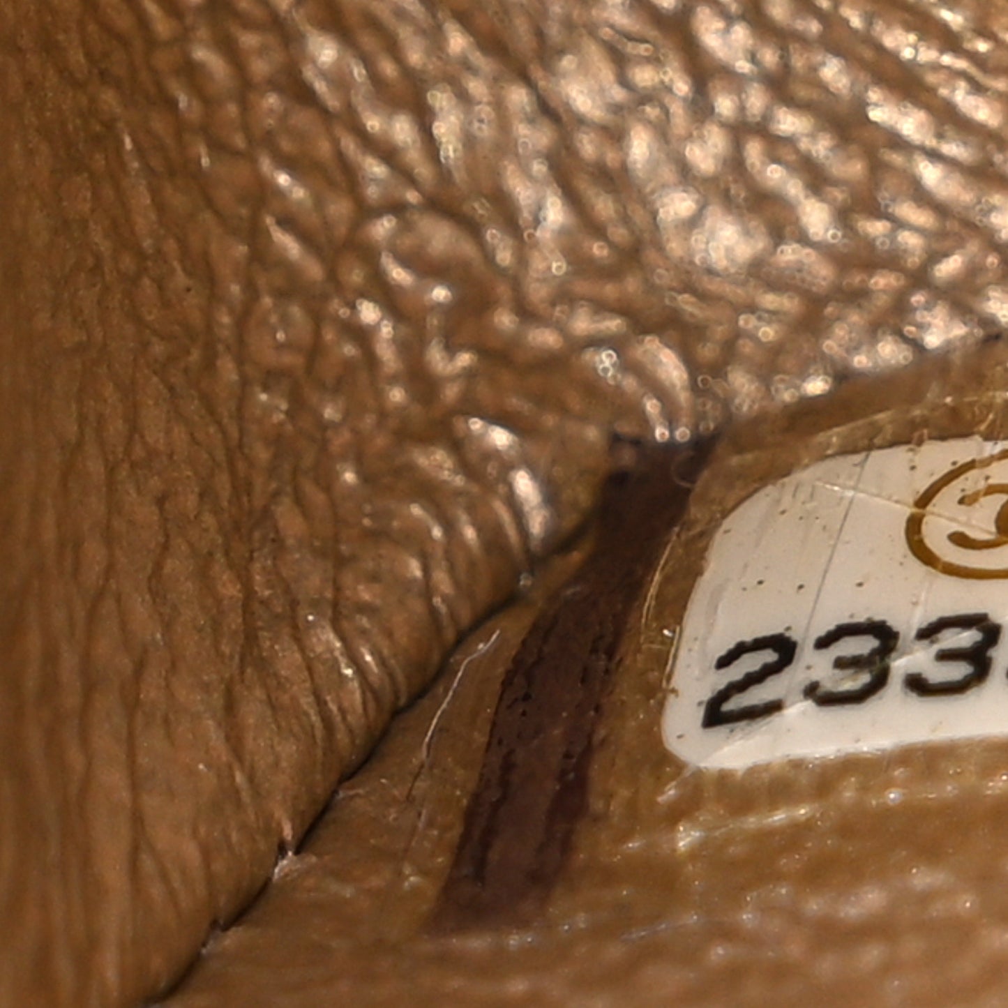 Nylon Quilted Medium Cat Emoticon Double Flap Navy Grey Ecru