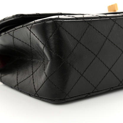 Chanel Aged Calfskin Quilted 2.55 Reissue 225 Flap Black 9 of 11
