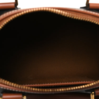 Celine Triomphe Canvas Calfskin Small Boston Bag Tan 5 of 9