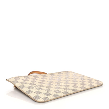 Louis Vuitton Damier Azur Neverfull MM GM Pochette Rose Ballerine 4 of 7