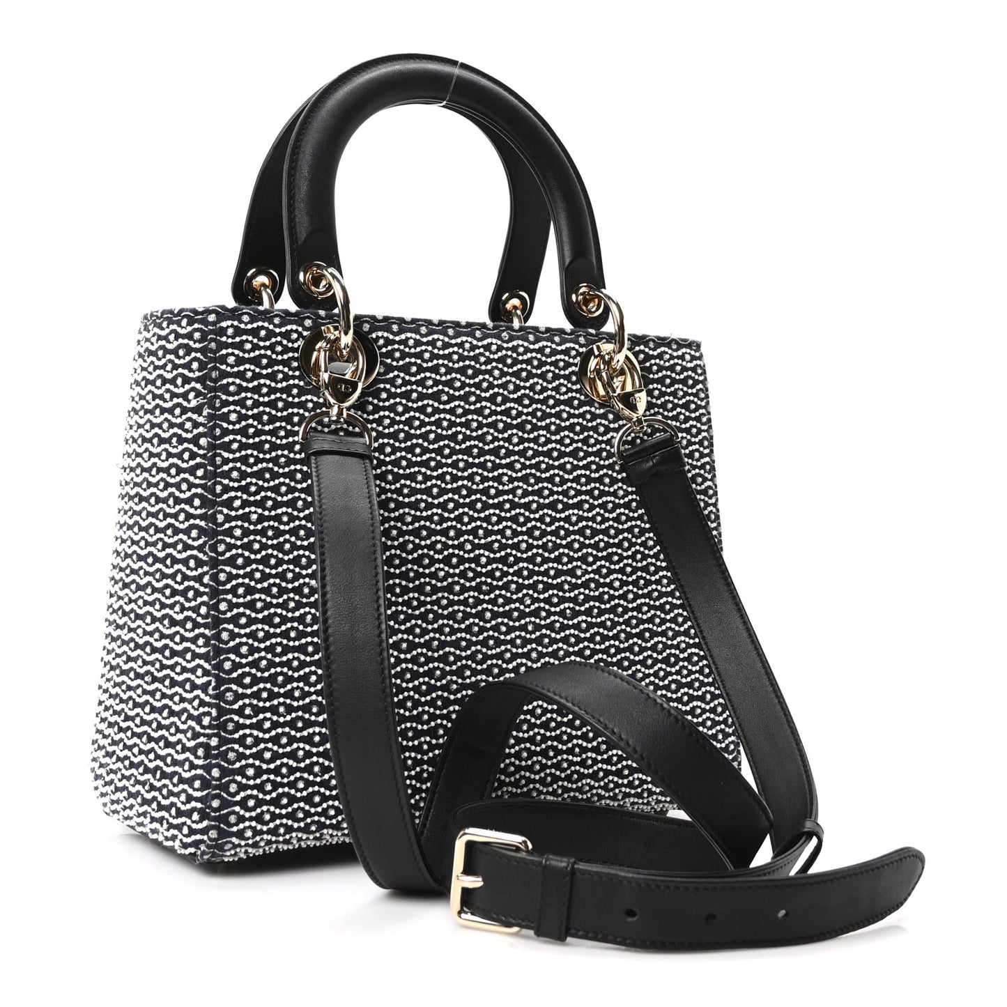 Embroidered L'Etoile Tarot Medium Lady Dior Blue Multicolor