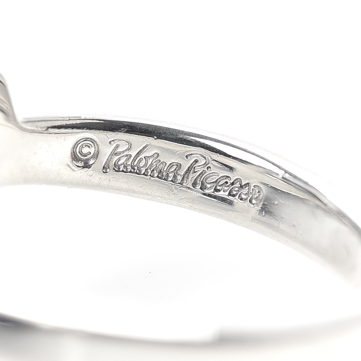 Tiffany Sterling Silver Paloma Picasso Loving Heart Ring 51 5.75 4 of 5