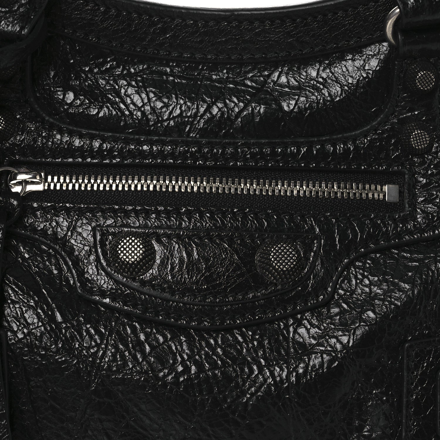 Balenciaga Agneau Arena Neo Cagole Handbag XS Black 9 of 11