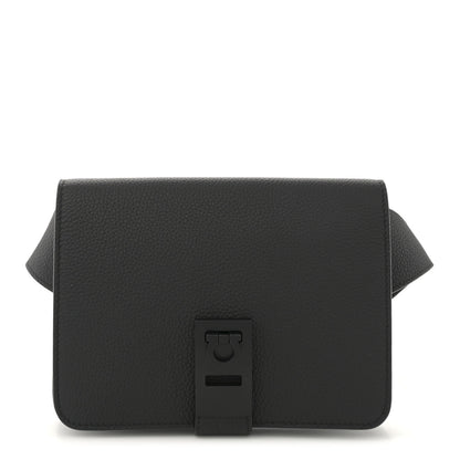 Salvatore Ferragamo Grained Calfskin Belt Bag Black 1 of 10