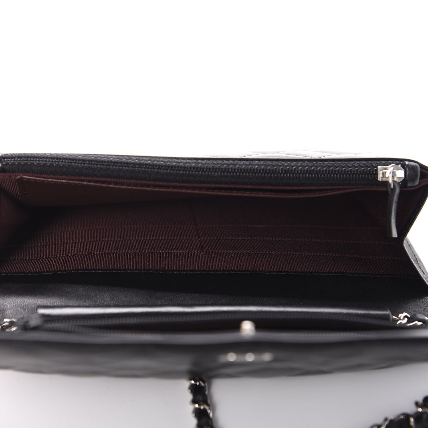 Chanel Lambskin Quilted Wallet On Chain WOC Black 5 of 12