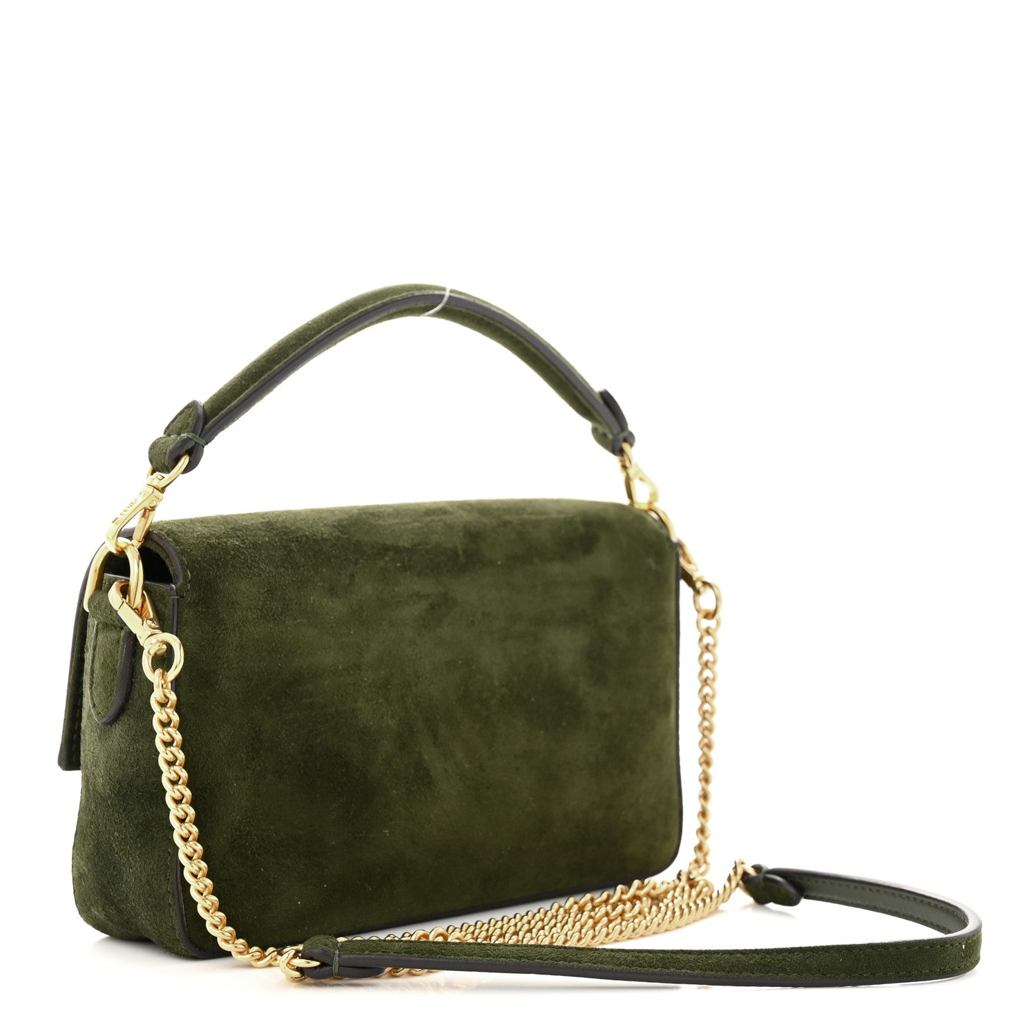 Fendi Chamois Mini Baguette Amazzonia 3 of 11