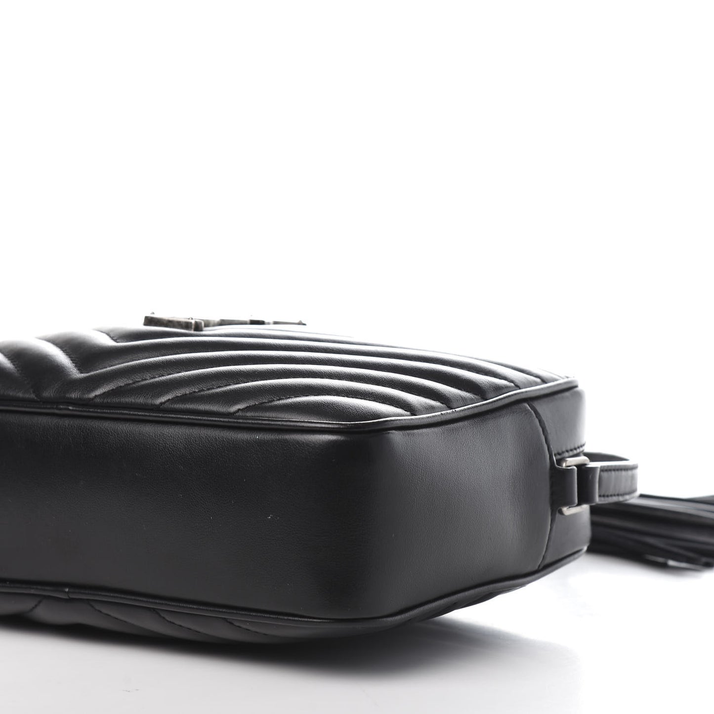 Calfskin Matelasse Monogram Lou Camera Bag Black