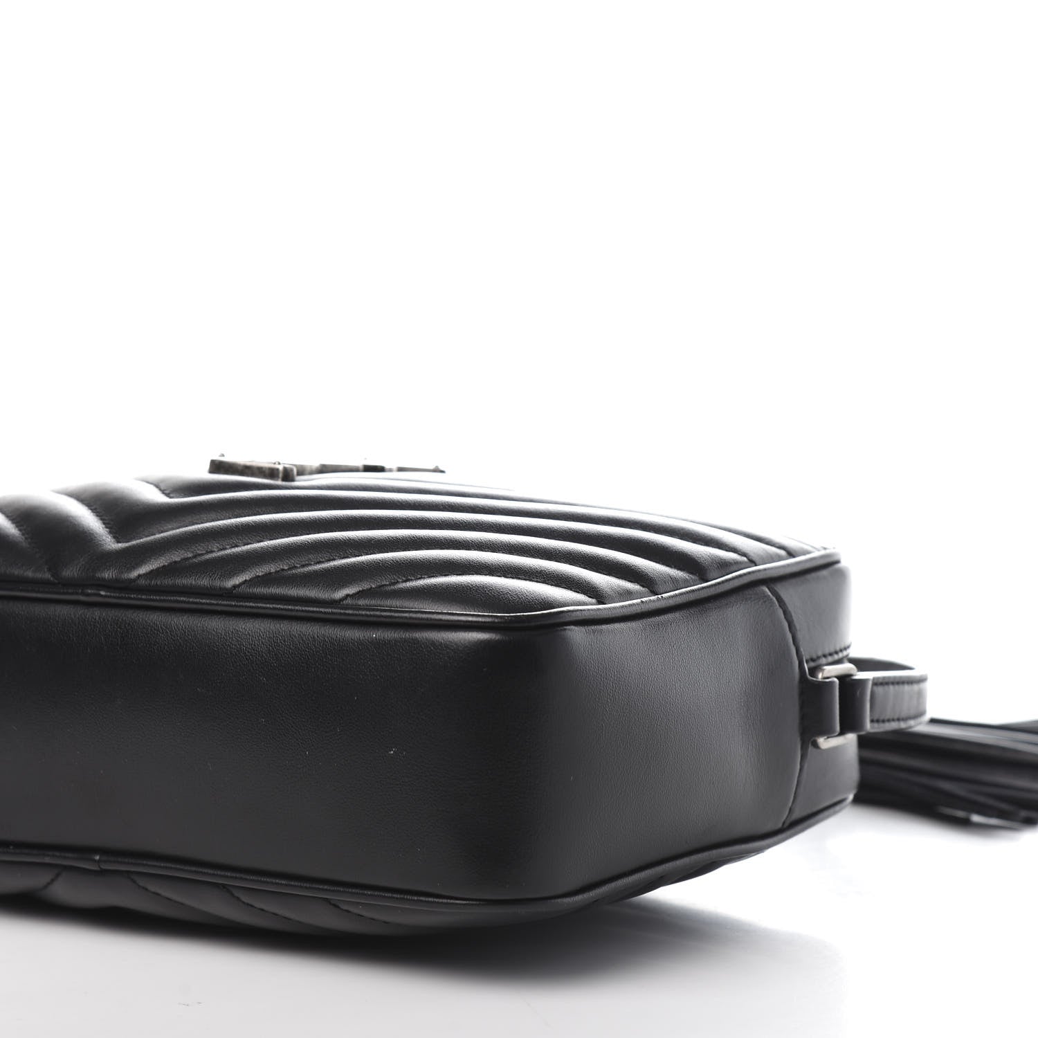 Saint Laurent Calfskin Matelasse Monogram Lou Camera Bag Black 9 of 10