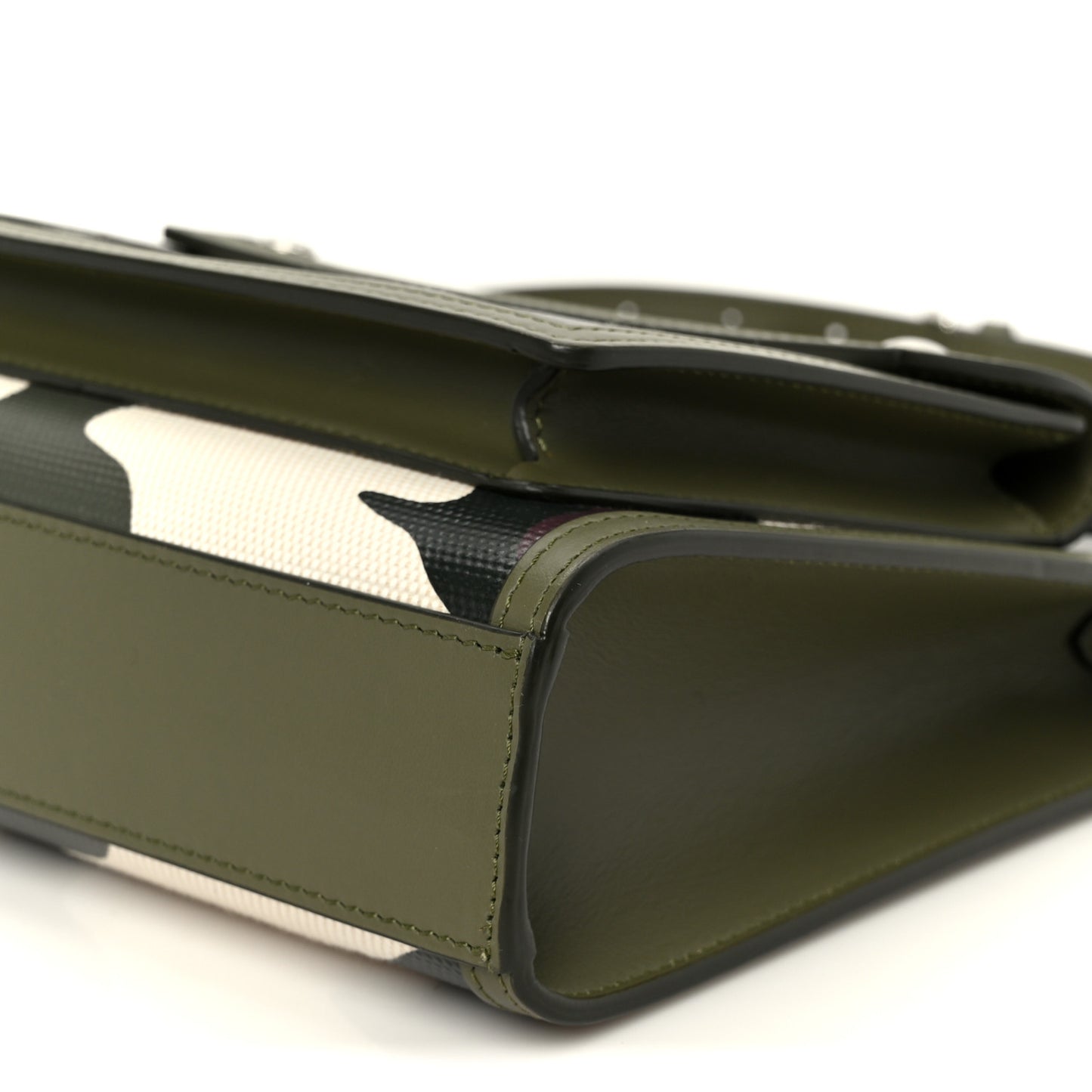 Calfskin Camouflage Mini Pocket Bag Green