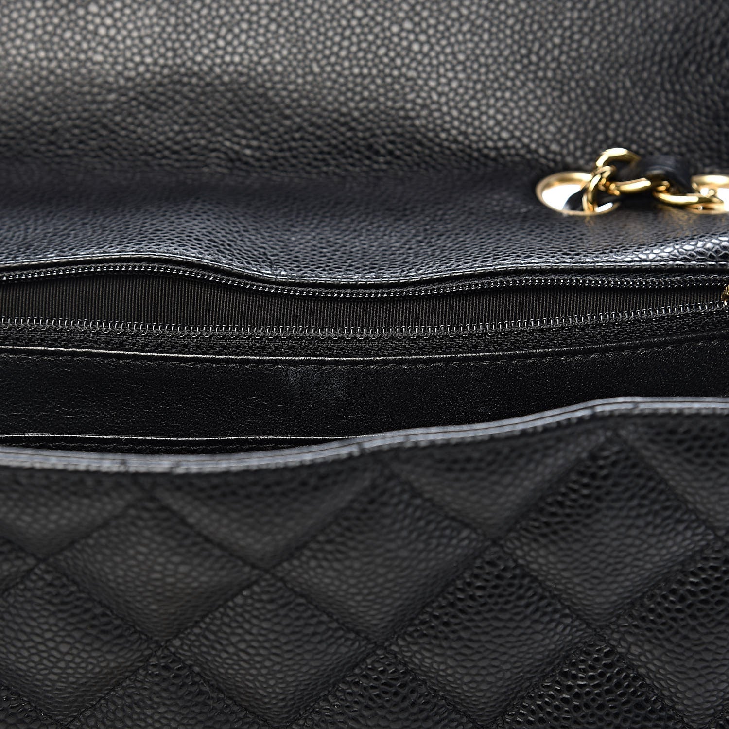 Chanel Caviar Quilted Jumbo Single Flap Black 11 of 15