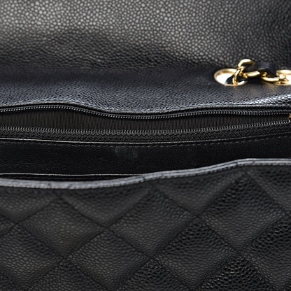 Chanel Caviar Quilted Jumbo Single Flap Black 11 of 15
