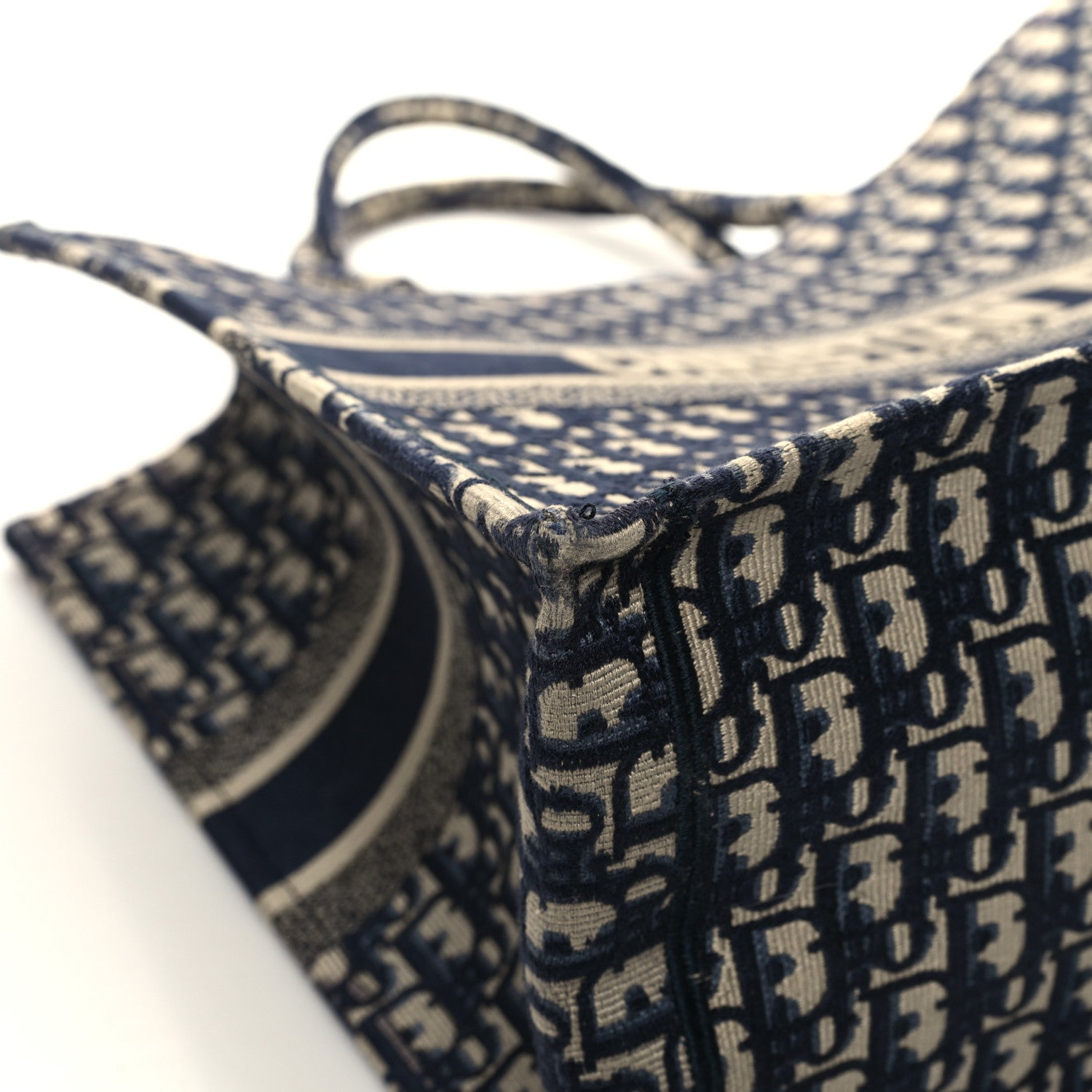 Christian Dior Oblique Large Book Tote Blue Multicolor 9 of 12