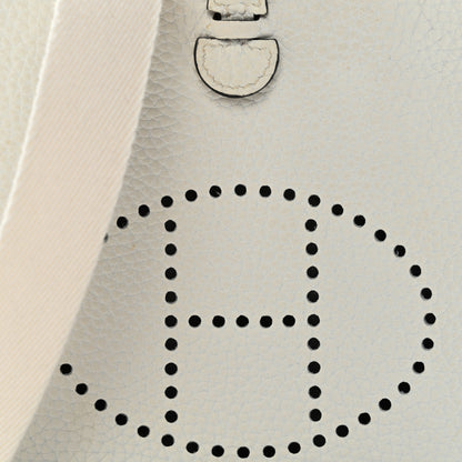 Hermes Taurillon Clemence Amazone Evelyne TPM New White 8 of 12