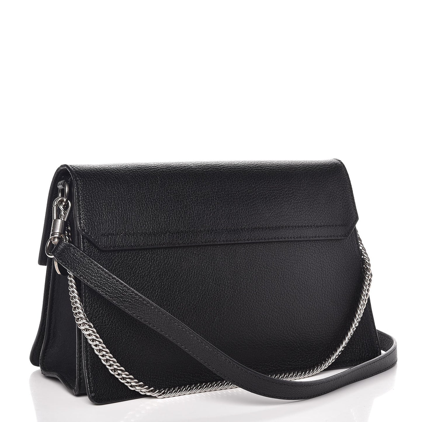 Sugar Goatskin Medium GV3 Shoulder Bag Black
