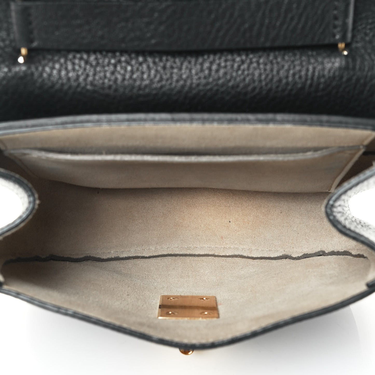 Grained Lambskin Mini Drew Shoulder Bag Black