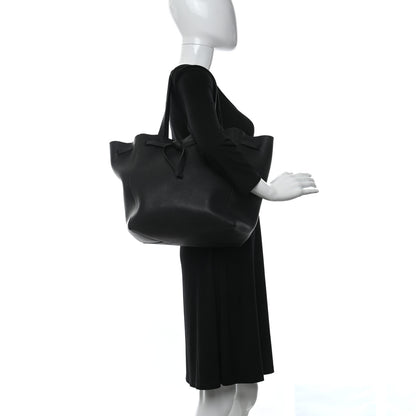 Celine Soft Grained Calfskin Medium Belt Cabas Phantom Black 2 of 10