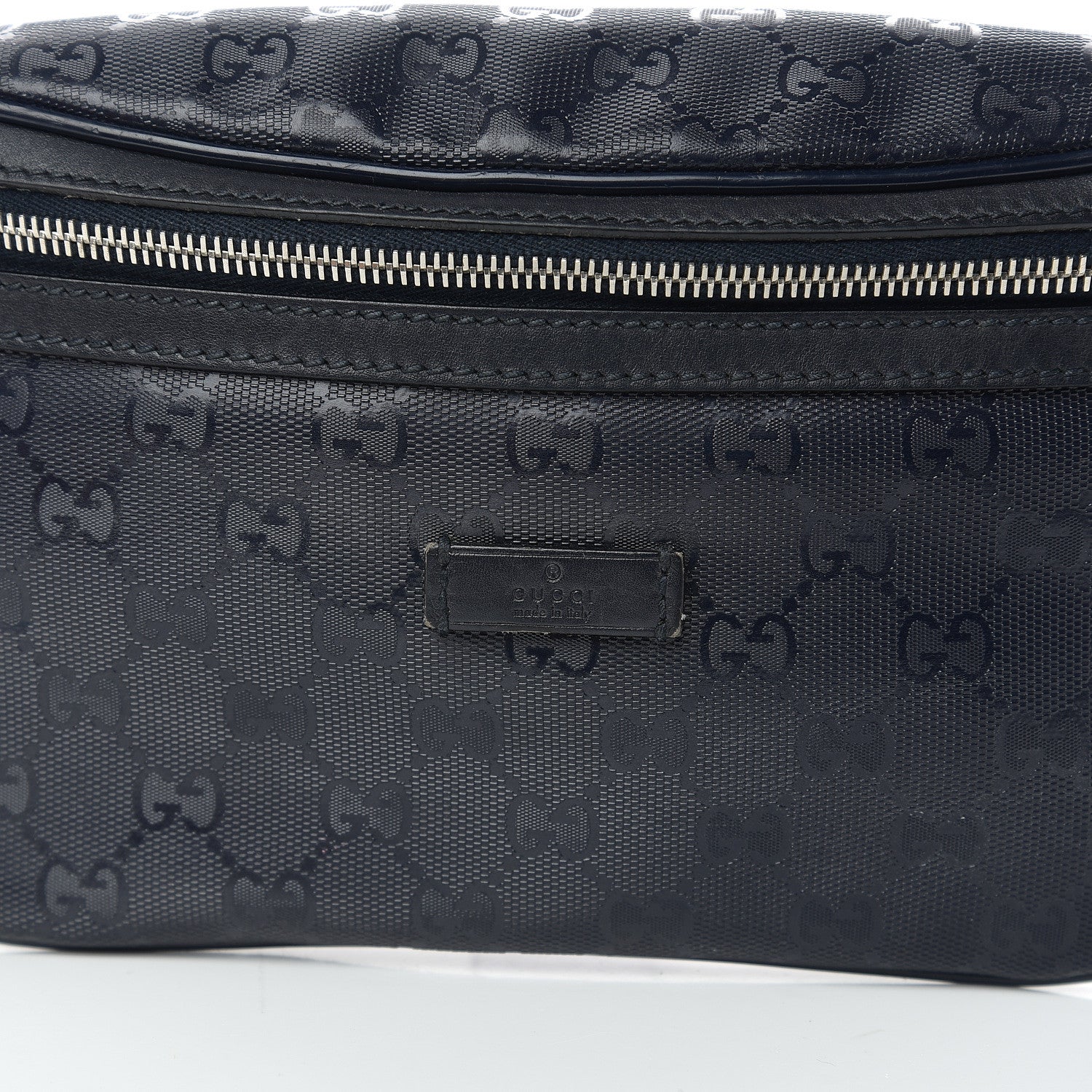 Gucci Imprime Monogram Belt Bag Navy 7 of 9