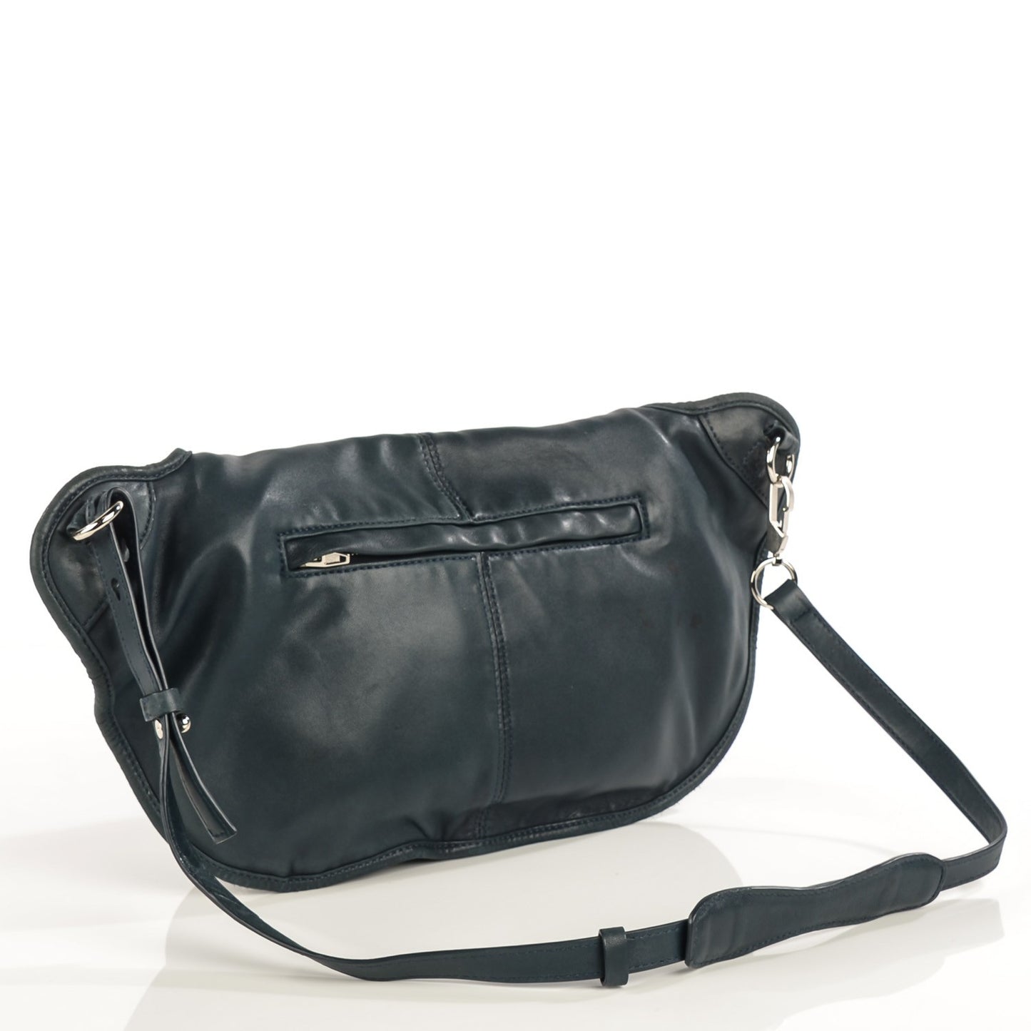 Washed Lambskin Iris Messenger Bag Ink