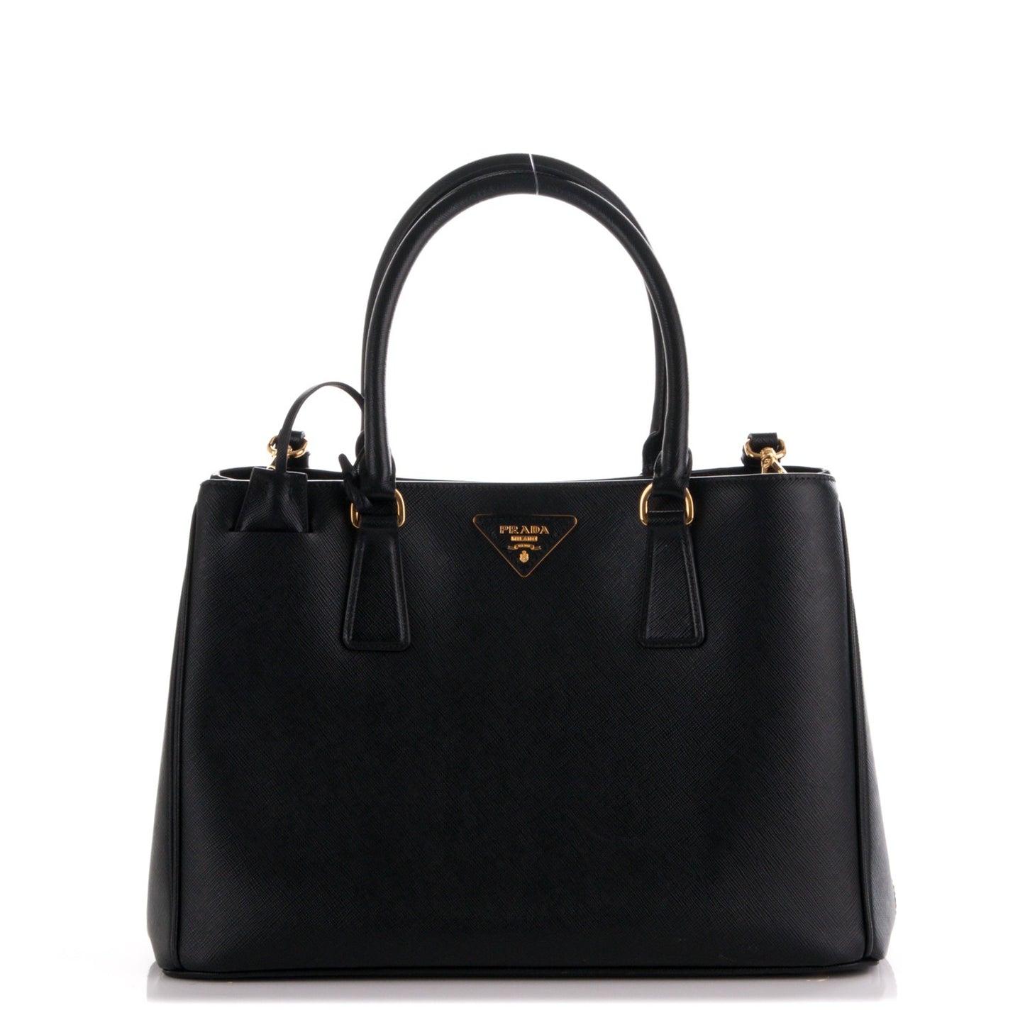 Saffiano Lux Medium Tote Nero Black