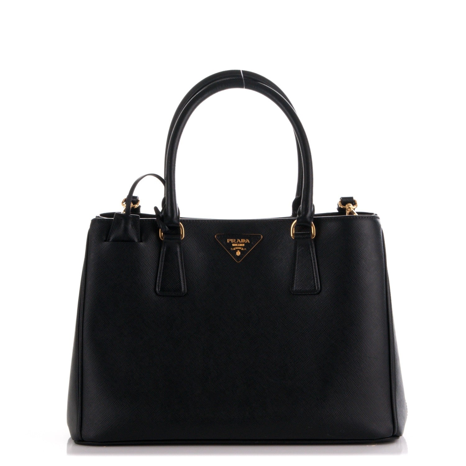 Prada Saffiano Lux Medium Tote Nero Black 1 of 8