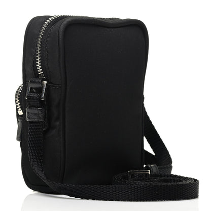 Prada Tessuto Nylon Saffiano Mini Crossbody Pouch Black 2 of 3