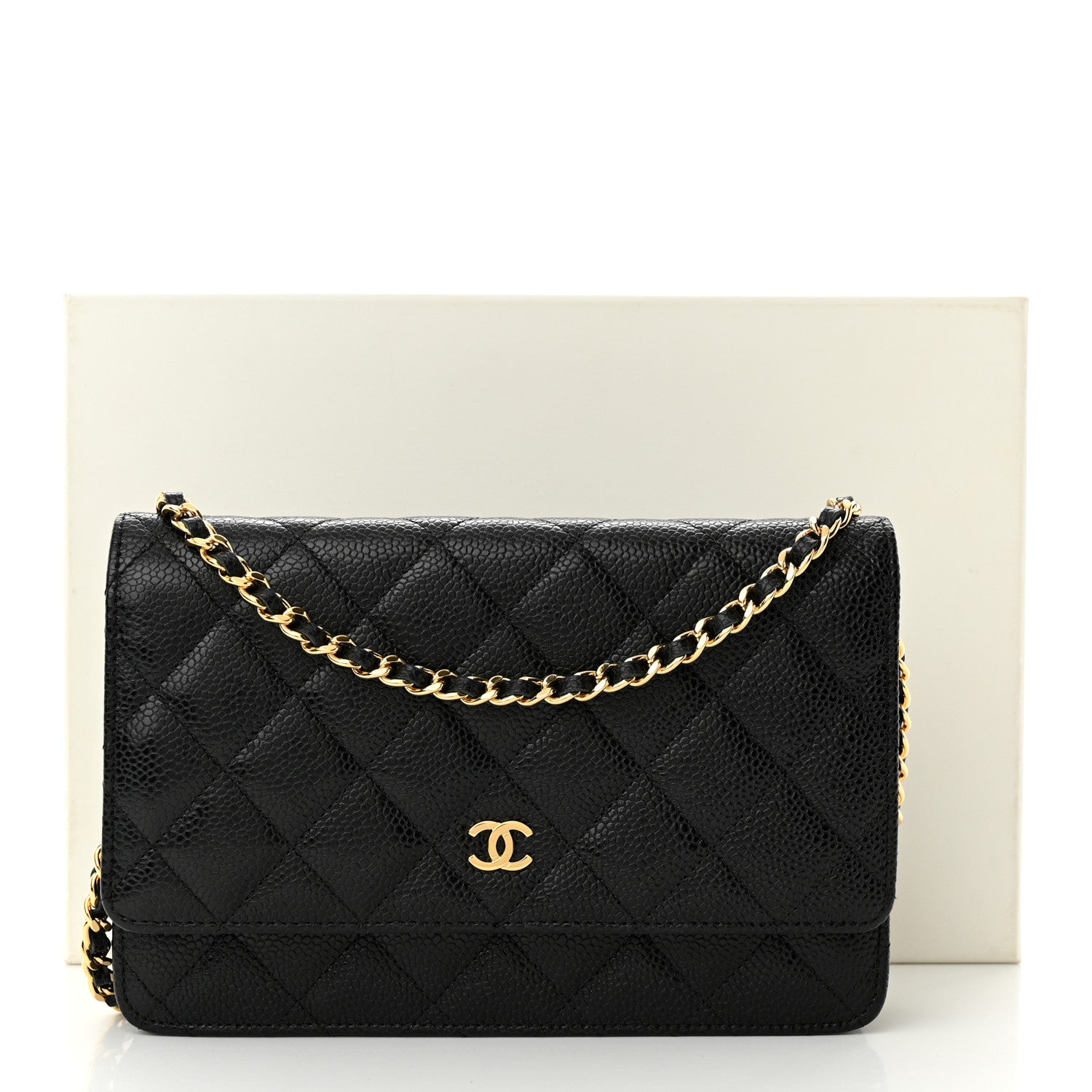 Chanel Caviar Quilted Wallet on Chain WOC Black 14 of 14