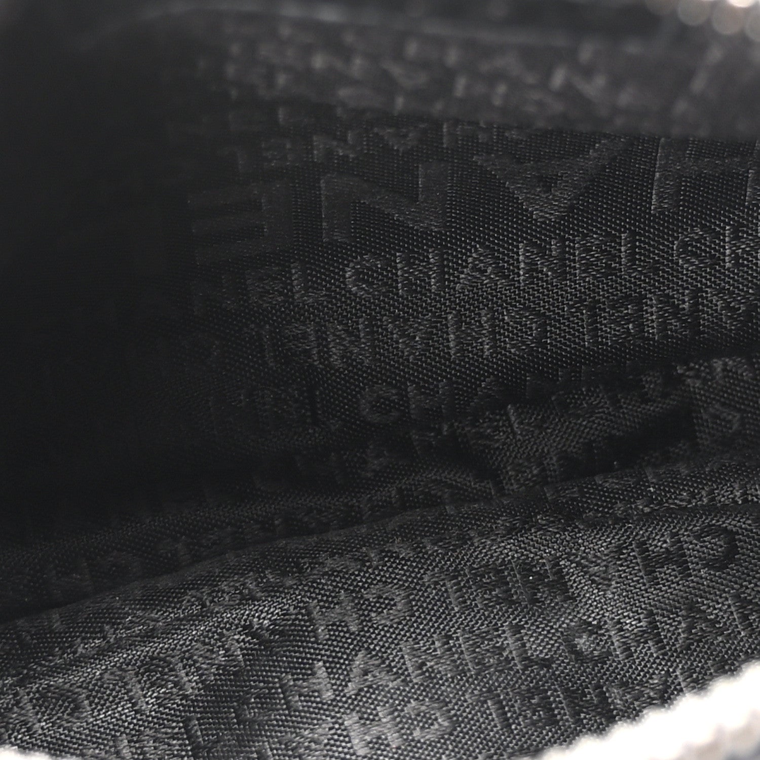 Chanel Lambskin Square Quilted Chain Fringe Pochette Black 5 of 10