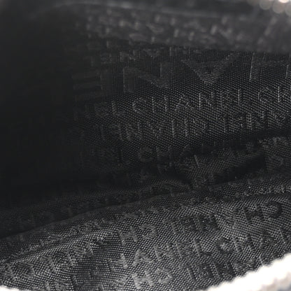 Chanel Lambskin Square Quilted Chain Fringe Pochette Black 5 of 10