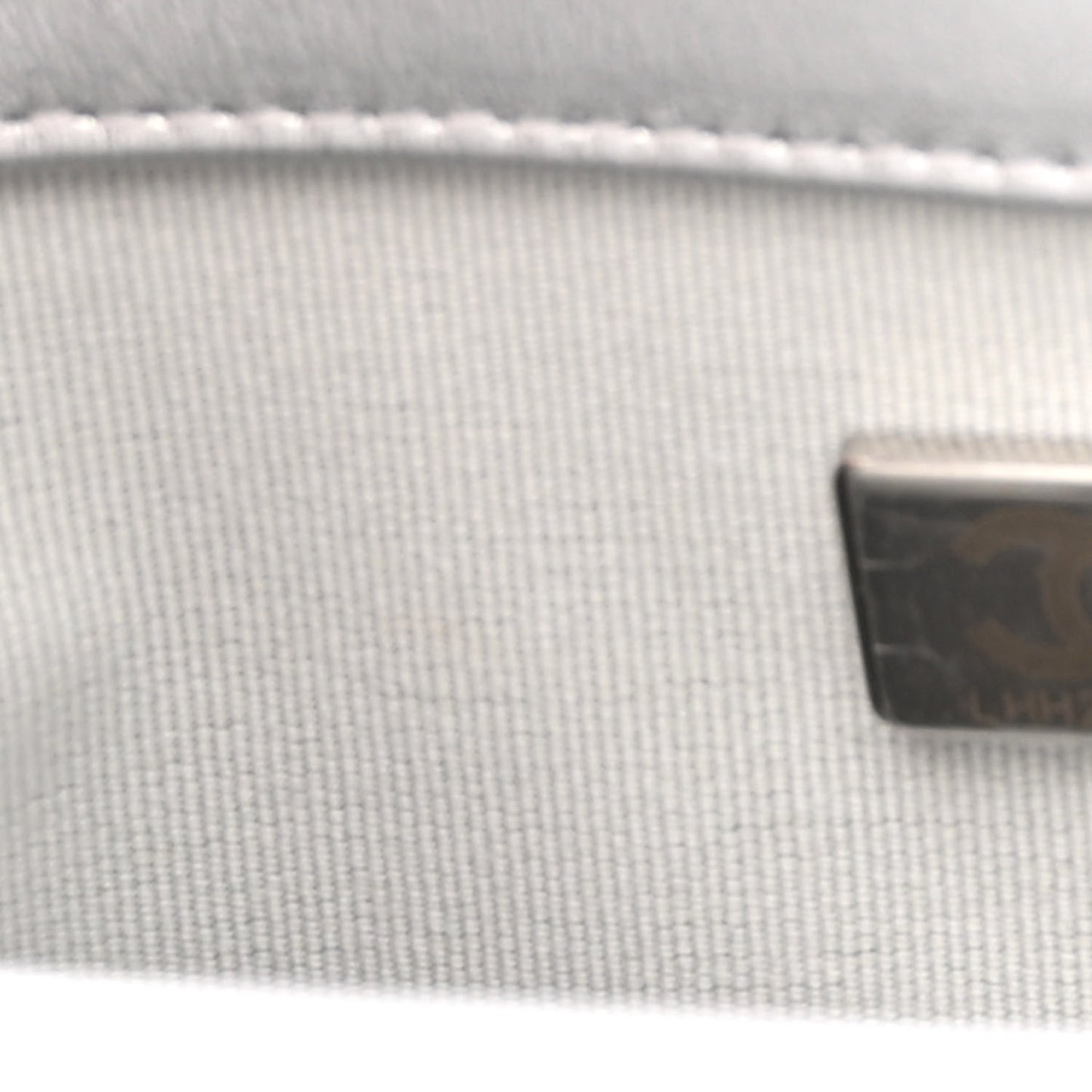 Metallic Lambskin Quilted Mini Maxi CC Flap Argent
