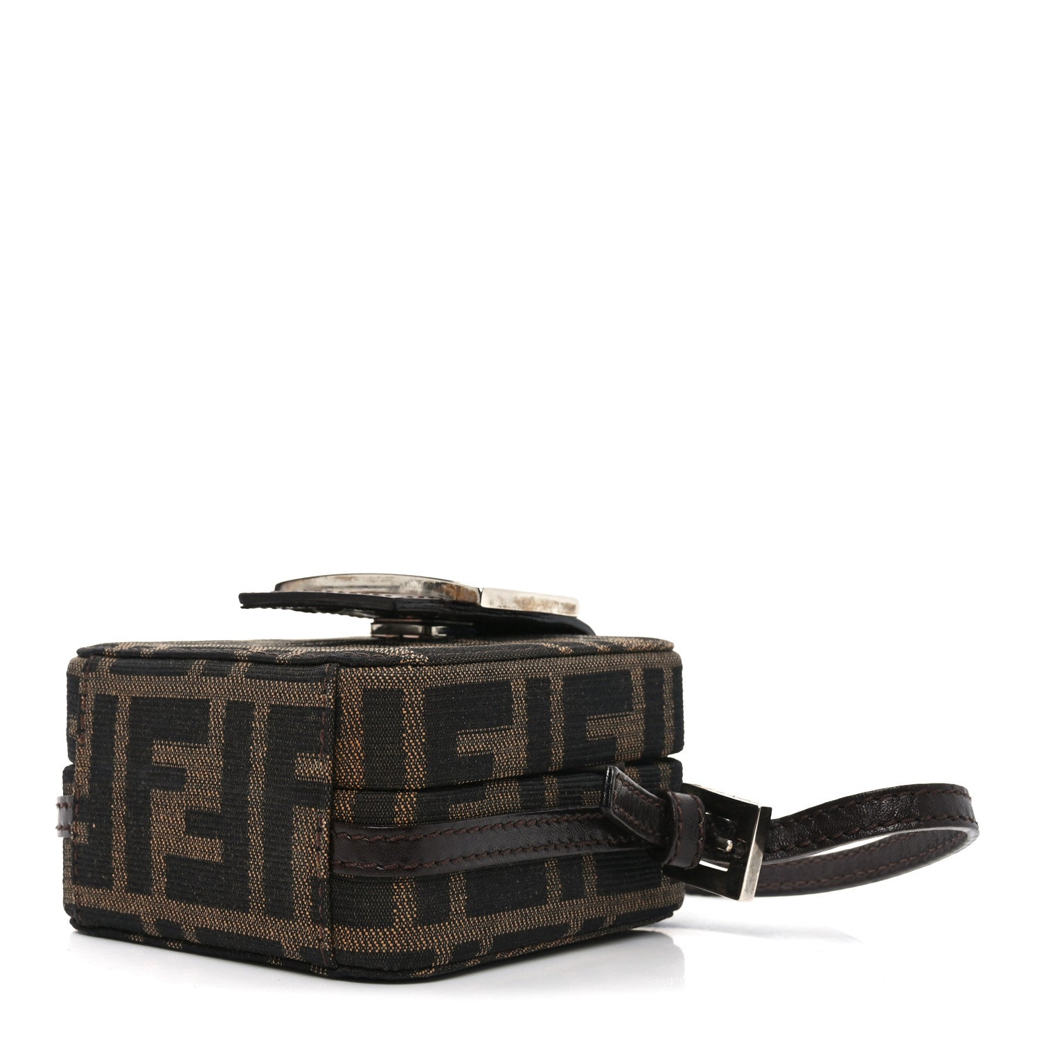 Fendi Zucca Mini Baguette Box Bag Tobacco Black 9 of 9