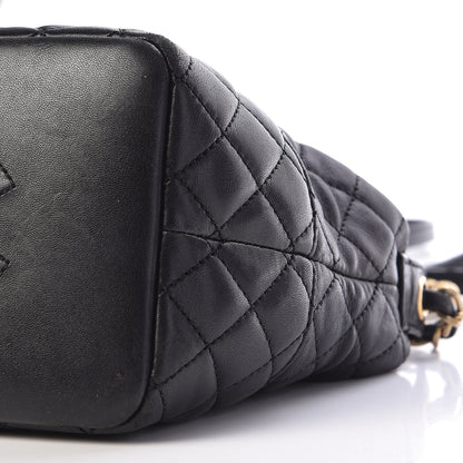 Chanel Lambskin Quilted Small Hobo Black 16 of 20