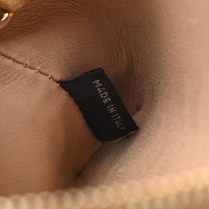 Prada Saffiano Zip Around Key Holder Gold 7 of 7