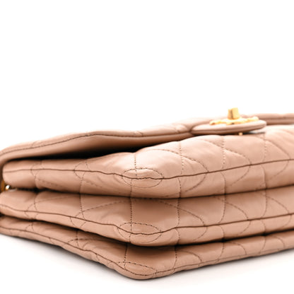 Chanel Lambskin Quilted Medium Pillow Crush Flap Beige 9 of 11
