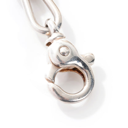 Tiffany Sterling Silver 18k Heart Padlock Links Necklace RARE 3 of 3
