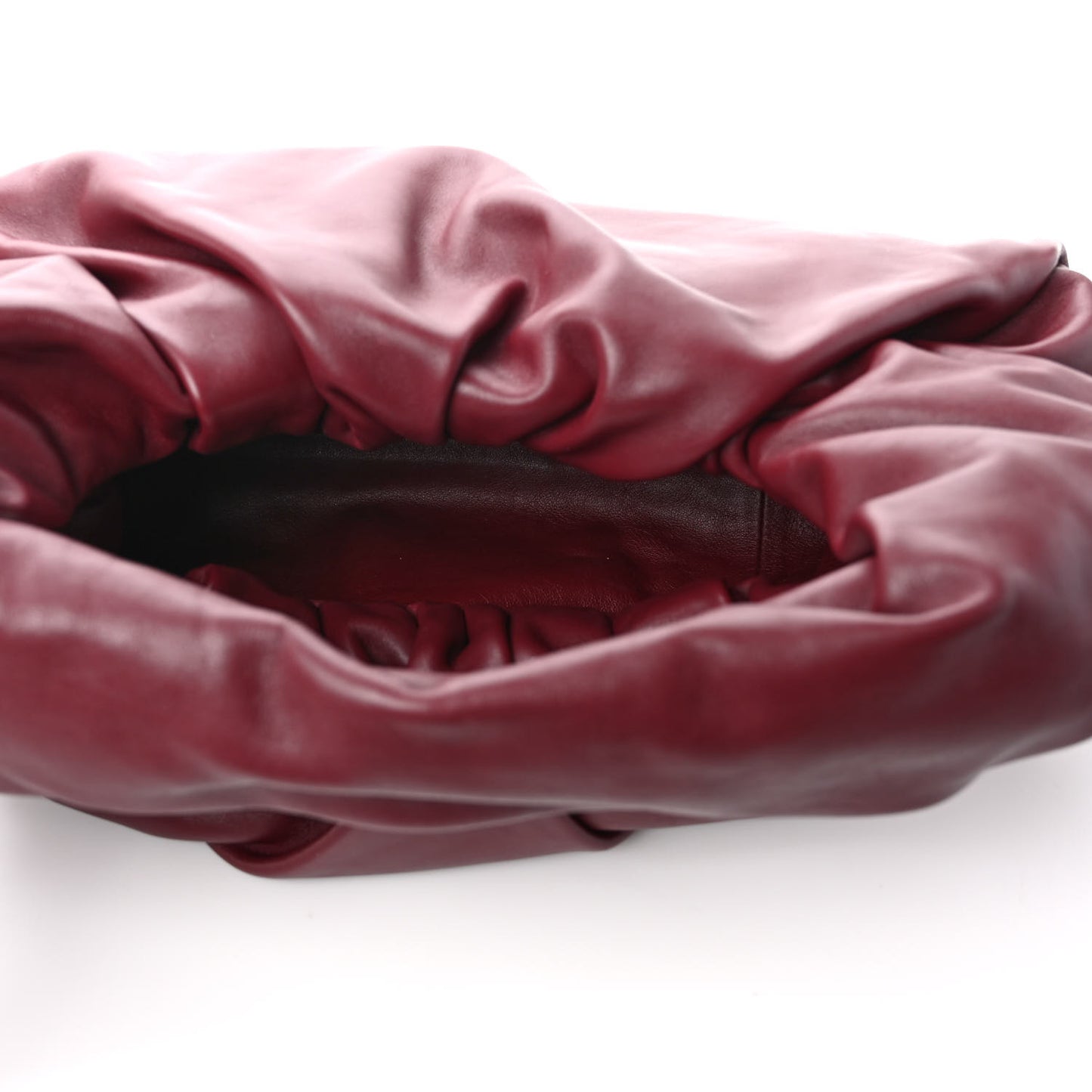 Smooth Butter Calfskin Small The Shoulder Pouch Dark Red