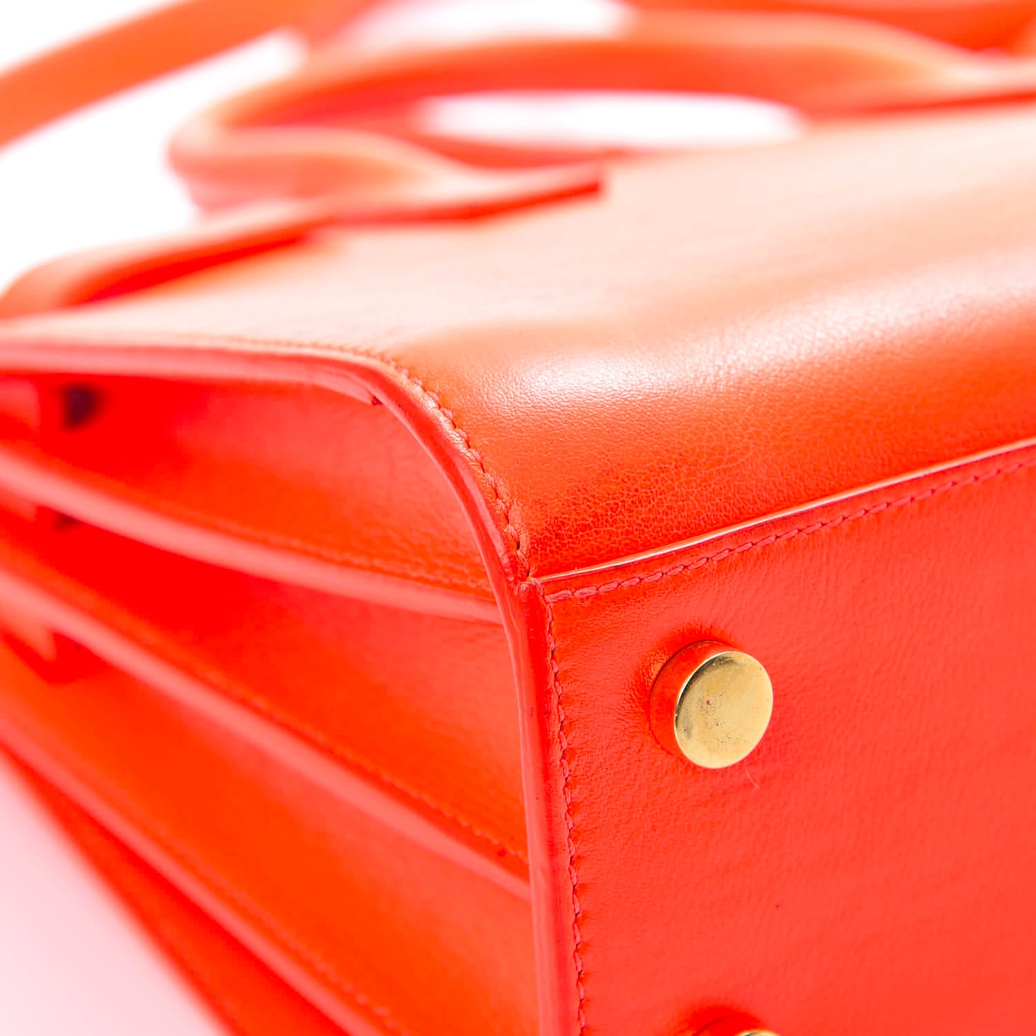 Saint Laurent Calfskin Nano Sac De Jour Orange 8 of 18