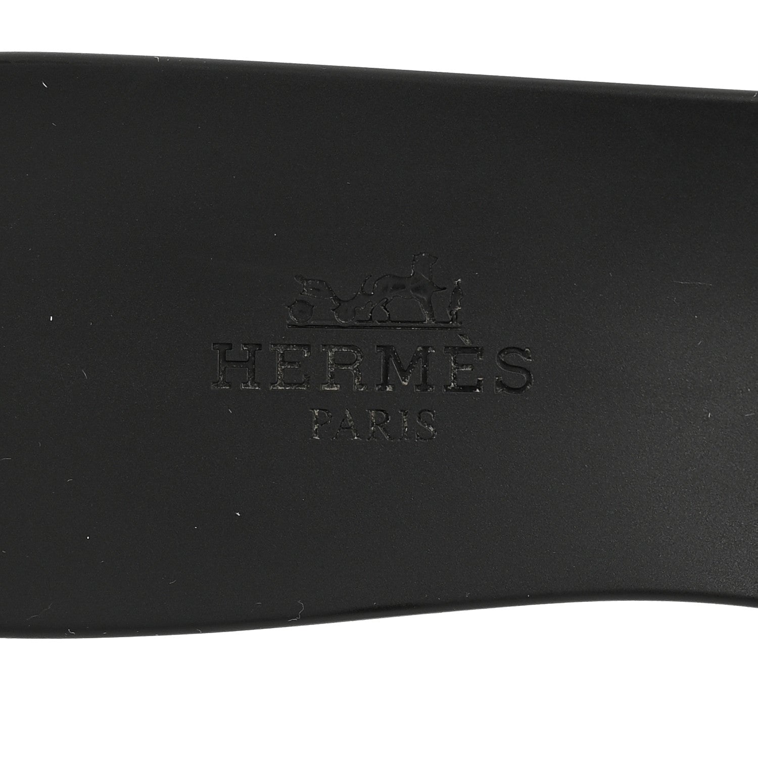 Hermes Rubber Aloha Sandals 35 Black 9 of 10