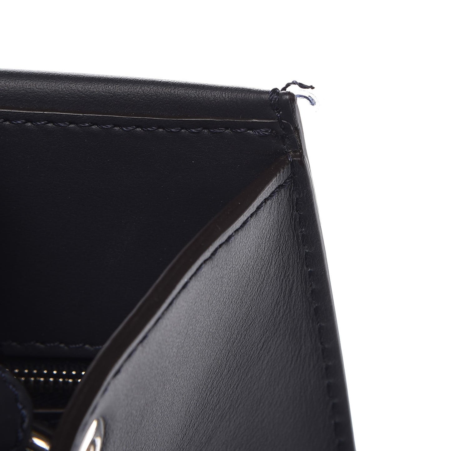 Vitello Century F is Fendi Whipstitch Bi-Color Regular Runaway Satchel Ceruleo Black